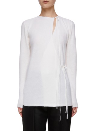 Main View - Click To Enlarge - TOTEME - Felted Wool Wrapped Long Sleeve Top