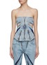 Main View - Click To Enlarge - DION LEE - Darted Denim Corset