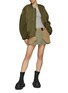 Figure View - Click To Enlarge - DION LEE - Pleated Workwear Mini Skirt