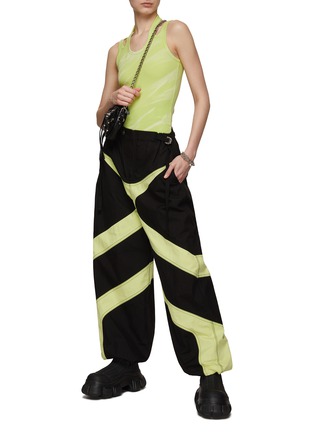 Figure View - Click To Enlarge - DION LEE - ‘Moto Parachute’ Panel Pants