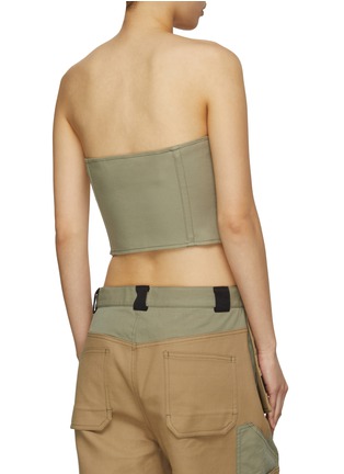 Back View - Click To Enlarge - DION LEE - Workwear Zip Up Corset Top