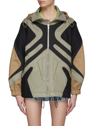 Main View - Click To Enlarge - DION LEE - Monstera Hooded Coat