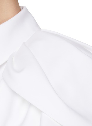 - HUISHAN ZHANG - ‘Roya’ Cape Sleeve Boning Detail Button Up Shirt