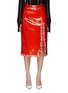 Main View - Click To Enlarge - HUISHAN ZHANG - ‘Geraldine’ Crystal Embellished Side Slit Sequin Midi Dress