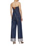 Back View - Click To Enlarge - ALEXANDER WANG - Strapless Crystal Cuff Coated High Waistband Jumpsuit