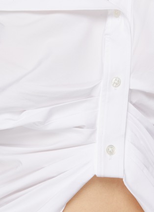  - ALEXANDER WANG - Elongated Sleeve Shirt with Pull Up Placket Detail
