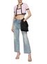 Figure View - Click To Enlarge - ALEXANDER WANG - Crystal Logo Scoop Neck T-Shirt