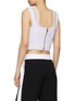 Back View - Click To Enlarge - BALMAIN - Tweed Cropped Bustier Top