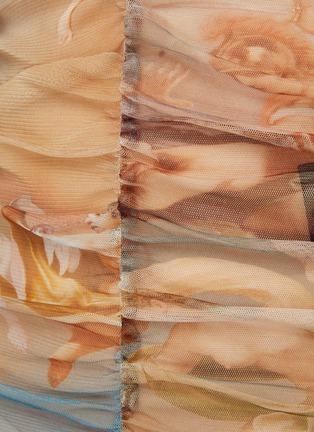  - BALMAIN - Printed Tulle Mini Dress