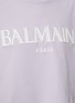 BALMAIN - Roman Rubber Logo Crewneck Cropped T-Shirt