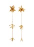 Main View - Click To Enlarge - MONSHIRO - ‘Pentas’ Brass Vintage Pearls Long Earrings