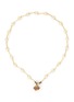 Main View - Click To Enlarge - MONSHIRO - ‘Sucabiosa’ Gold Plated Metal Glass Pearl Necklace