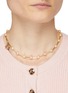 Figure View - Click To Enlarge - MONSHIRO - ‘Sucabiosa’ Gold Plated Metal Glass Pearl Necklace