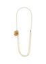 Detail View - Click To Enlarge - MONSHIRO - ‘Cotton Pearl Sakura’ Gold Plated Metal Glass Bead Triple Row Necklace