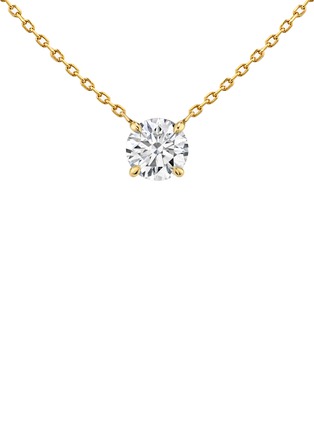 Main View - Click To Enlarge - VRAI - Solitaire 14K Gold VRAI Created Diamond Chain Necklace
