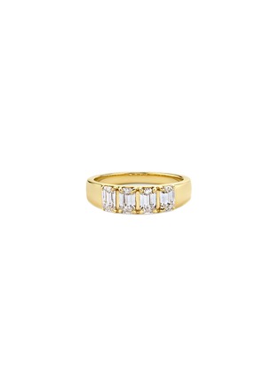 Main View - Click To Enlarge - VRAI - Tetrad 14K Gold VRAI Created Diamond Ring — US 6.5