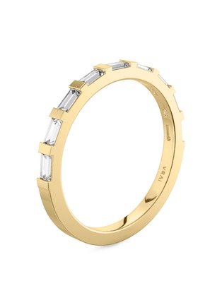 Detail View - Click To Enlarge - VRAI - The Baguette 18K Gold VRAI Created Diamond Ring — US 6.5