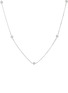 Main View - Click To Enlarge - VRAI - Bezel Essentials 14K White Gold VRAI Created Diamond Station Necklace