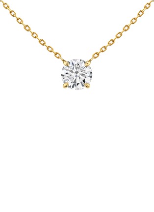 Main View - Click To Enlarge - VRAI - Solitaire 14K Gold VRAI Created Diamond Chain Necklace