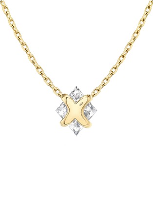Detail View - Click To Enlarge - VRAI - Iconic Shapes14K White Gold VRAI Created Diamond Necklace