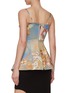 Back View - Click To Enlarge - BALMAIN - Printed Satin Top