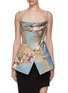 Main View - Click To Enlarge - BALMAIN - Printed Satin Top