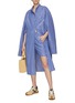 Figure View - Click To Enlarge - LOEWE - Stripe Elongated Button Up Shirt Dress