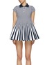 Main View - Click To Enlarge - LOEWE - Stripe Cap Sleeve Polo Mini Dress