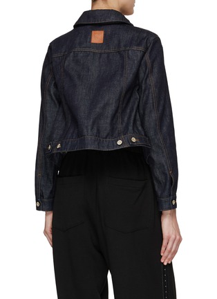 Back View - Click To Enlarge - LOEWE - Trapeze Button Up Denim Jacket