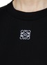  - LOEWE - Anagram Embroidered Cropped Crewneck T-Shirt