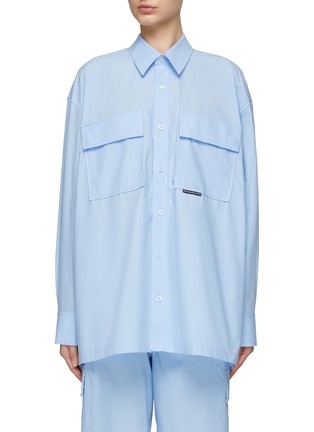 Main View - Click To Enlarge - T BY ALEXANDER WANG - Chest Pocket Button Down Shirt