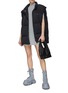 Figure View - Click To Enlarge - T BY ALEXANDER WANG - Printed Logo Mini Dress