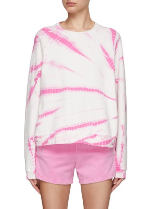 Main View - Click To Enlarge - ELECTRIC & ROSE - Ronan Ambient Tie Dye Print Cotton Blend Sweatshirt