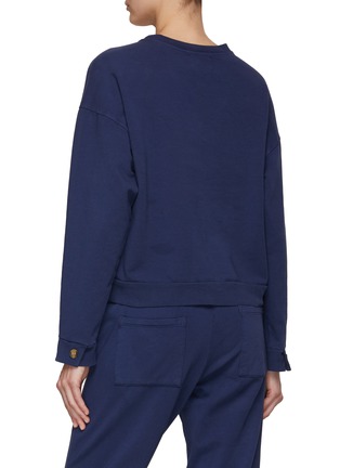 Back View - Click To Enlarge - ELECTRIC & ROSE - Evana Crewneck Cotton Blend Sweatshirt