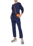 Figure View - Click To Enlarge - ELECTRIC & ROSE - Evana Crewneck Cotton Blend Sweatshirt