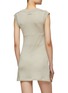 Back View - Click To Enlarge - MIU MIU - Round Neck Cap Sleeve Cashmere Silk Blend Bodycon Dress