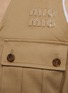  - MIU MIU - Cropped Zip Up Chino Utility Vest