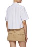 Back View - Click To Enlarge - MIU MIU - Classic Pocket Poplin Bowling Shirt