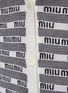  - MIU MIU - Allover Logo Intarsia Cashmere Silk Blend Knit Cardigan