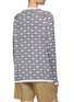 Back View - Click To Enlarge - MIU MIU - Allover Logo Intarsia Cashmere Silk Blend Knit Cardigan