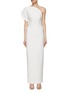 Main View - Click To Enlarge - ROLAND MOURET - One-Shoulder Silk Maxi Dress