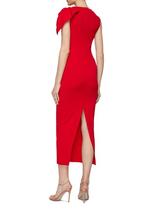Back View - Click To Enlarge - ROLAND MOURET - Round Neck Sleeveless Maxi Dress