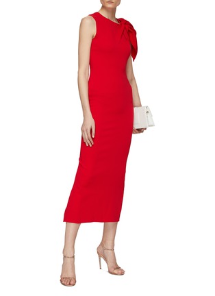 Figure View - Click To Enlarge - ROLAND MOURET - Round Neck Sleeveless Maxi Dress