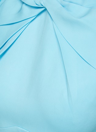  - ROLAND MOURET - Cap Sleeve Twisted Neckline Detail Midi Dress