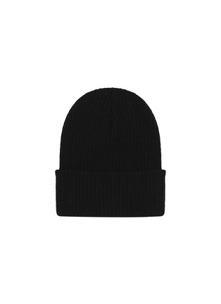 Figure View - Click To Enlarge - TEAM WANG DESIGN - Logo Engraved Buckle Ribbed Beanie