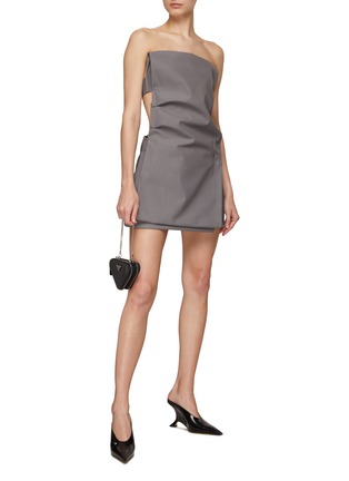 Figure View - Click To Enlarge - PRADA - Strapless Mini Dress