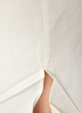  - PRADA - Crinkled Side Slit Midi Skirt