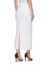 Back View - Click To Enlarge - PRADA - High Waist Back Vent Jersey Pencil Skirt