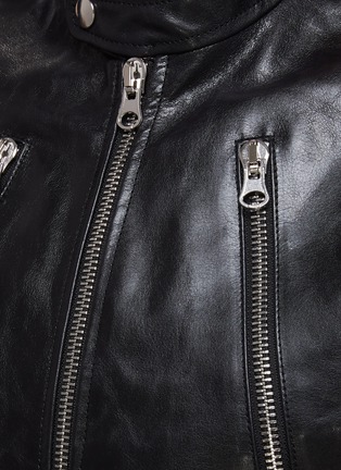  - MM6 MAISON MARGIELA - Calfskin Leather Zip Up Vest