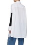 Back View - Click To Enlarge - MM6 MAISON MARGIELA - Detachable Sleeve Button Up Shirt